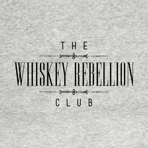 Original Black Logo by The Whiskey Rebellion Club